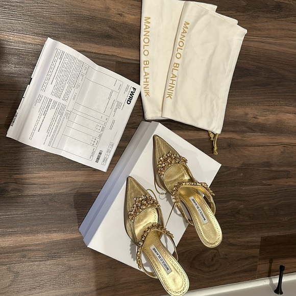 Manolo Blahnik Lurum Mules - Picture 9 of 10